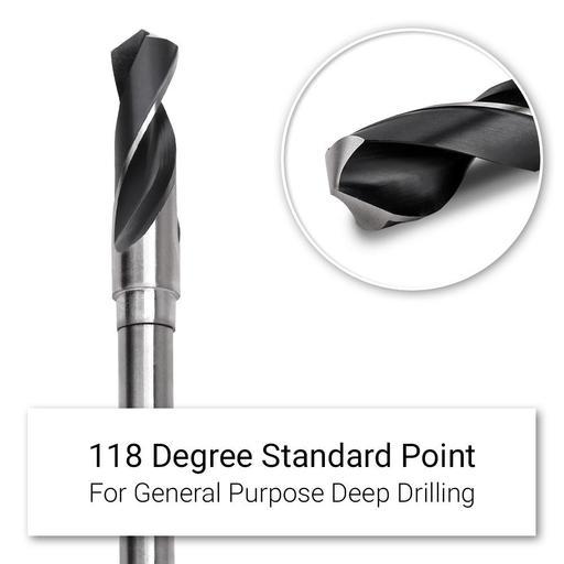 Morris Long Drill ET25400 25mm x 465mm Long Series HSS Twist Drill – image 3