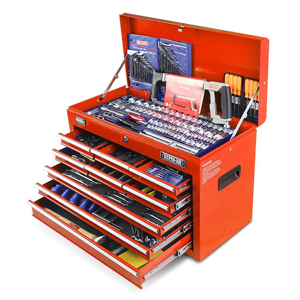 KC Tools 101TK 245pce 9 Drawer Tool Chest Combination Set