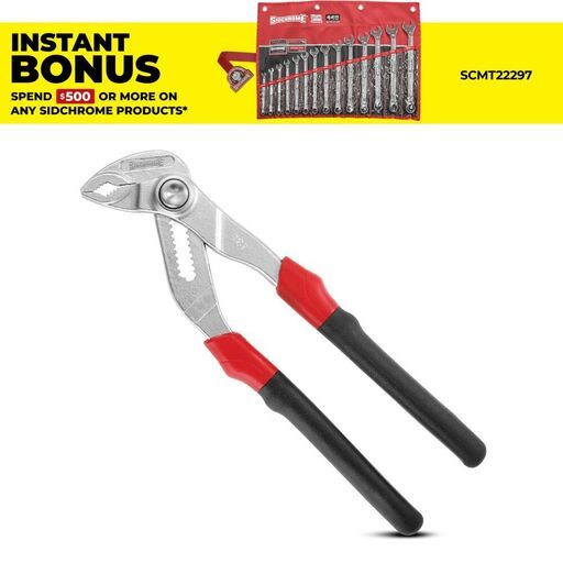 Sidchrome SCMT28500 250mm Twin Slip Joint Multigrip Locking Pliers