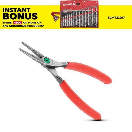 Sidchrome SCMT28584 19-60mm Straight Tip Internal Ring Circlip Pliers
