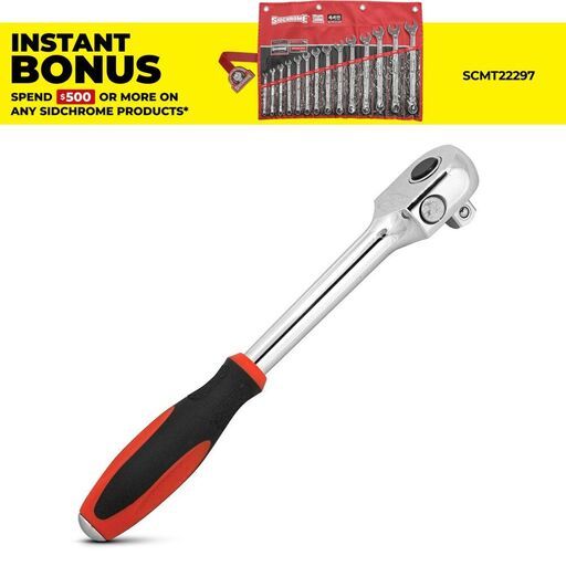 Sidchrome SCMT14906 1/2" Drive 250mm Reversible Ratchet