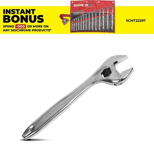 Sidchrome SCMT25173 250mm Chrome Quick Adjustable Wrench