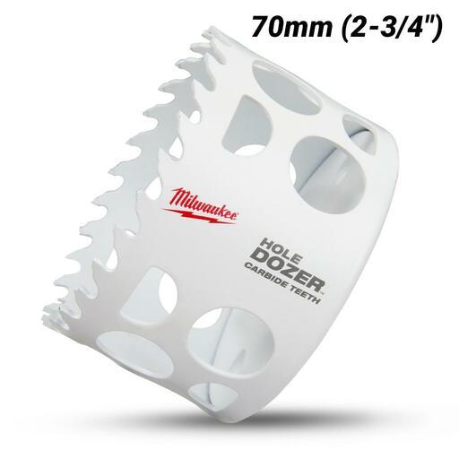 Milwaukee 49560731 70mm (2-3/4") HOLE DOZER Carbide Teeth Bi-Metal Hole Saw – image 2