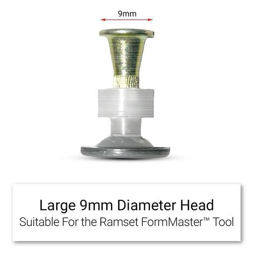 Ramset SBR9 100-Pack 14mm x 20mm Washered Drive Pins For Fixing Thin Steel To Steel – image 2