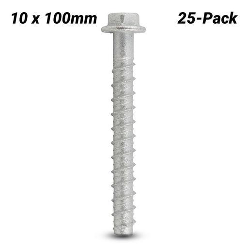 Ramset AS10100WGM 25-Pack 10mm x 100mm Mechanically Galvanized WERCS AnkaScrew Screw-In Anchor