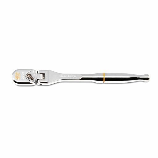 GEARWRENCH 81012XP 1/4" Drive 120XP Full Polish Chrome Flex Head Teardrop Ratchet 7" – image 2