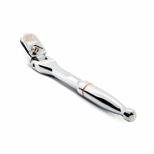 GEARWRENCH 81012XP 1/4" Drive 120XP Full Polish Chrome Flex Head Teardrop Ratchet 7" – image 3