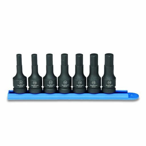 GEARWRENCH 84940 7pce 1/2" Drive Hex Bit Impact Metric Socket Set – image 2