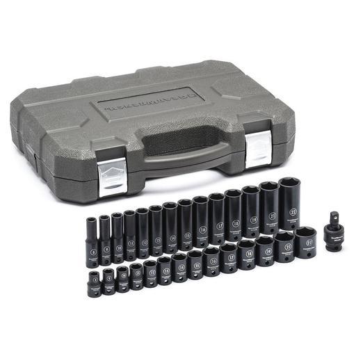 GEARWRENCH 84925N 29pce 3/8" Drive 6 Point Standard & Deep Impact Metric Socket Set