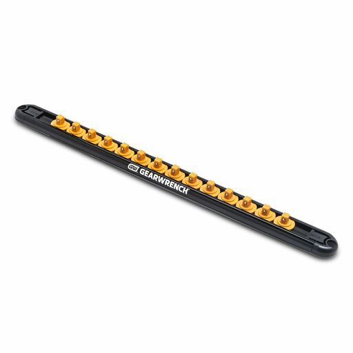 GEARWRENCH 83126 1/4" Drive Magnetic Socket Rail Includes 14 Clips