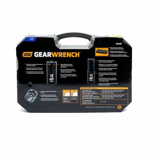 GEARWRENCH 84948N 39pce 1/2" Metric Impact Socket Set – image 3