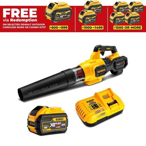 DeWalt DCMBA572X1-XE 54V 9.0Ah FlexVolt XR Li-Ion Cordless Brushless Axial Blower Combo Kit