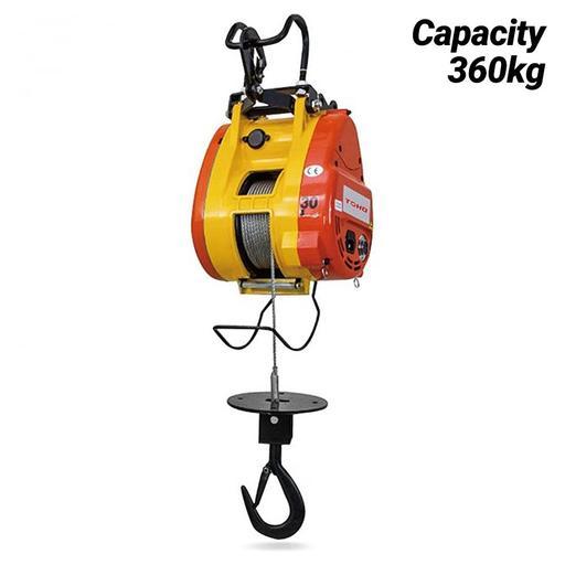 Toho TBH360 1.6kW 360kg Lifting Compact Wire Rope Hoist