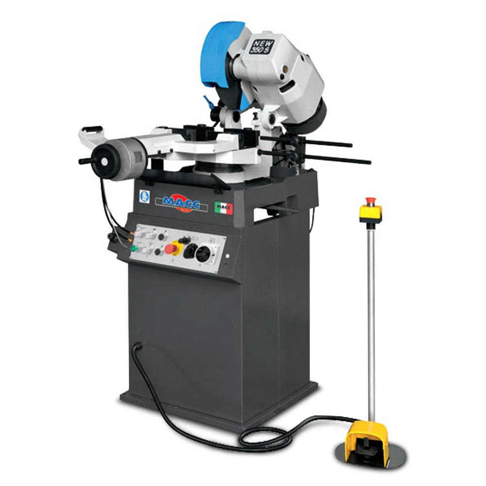 Macc MC-NEW350S-3 350mm (13-3/4") 3.2HP Three Phase Double Vice Semi-Automatic Cold Saw with Recirculating Coolant System – image 2