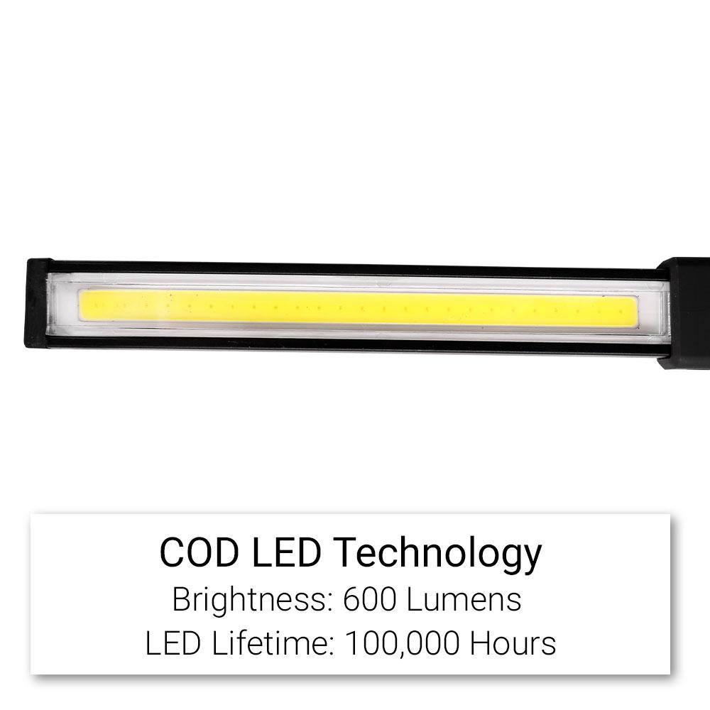 Daytona DWL5W 5W COB LED 600Lm Rechargeable Work Light With Magnetic Swivel Base – image 5