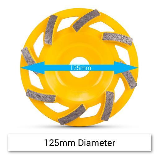 Xtorque XGCH128 125mm (5") 80 Grit Hard Bond Diamond Grinding Cup Wheel – image 3