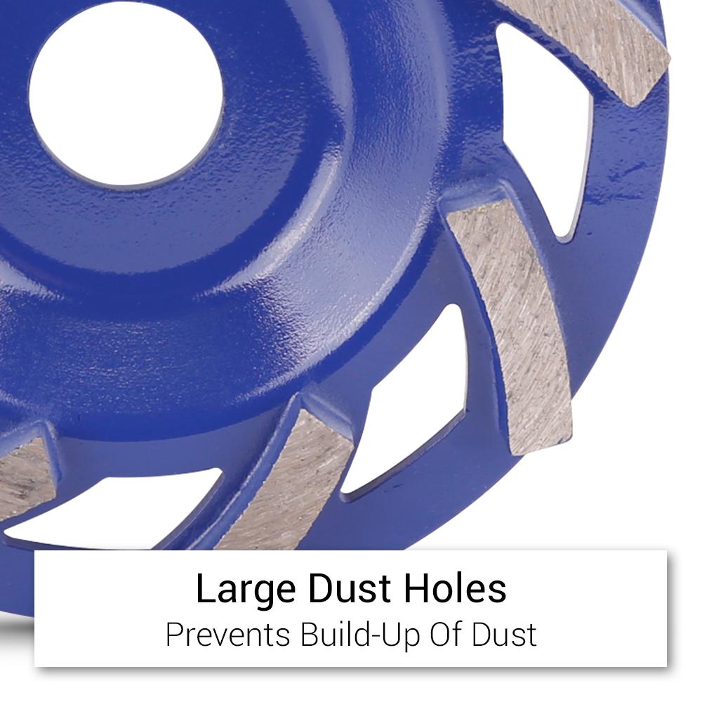 Xtorque XGCS122 125mm (5”) 20 Grit Diamond Cup Wheel – image 5