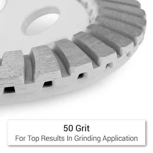 Xtorque XGTM180 180mm (7”) 50 Grit Turbo Diamond Cup Wheel – image 4