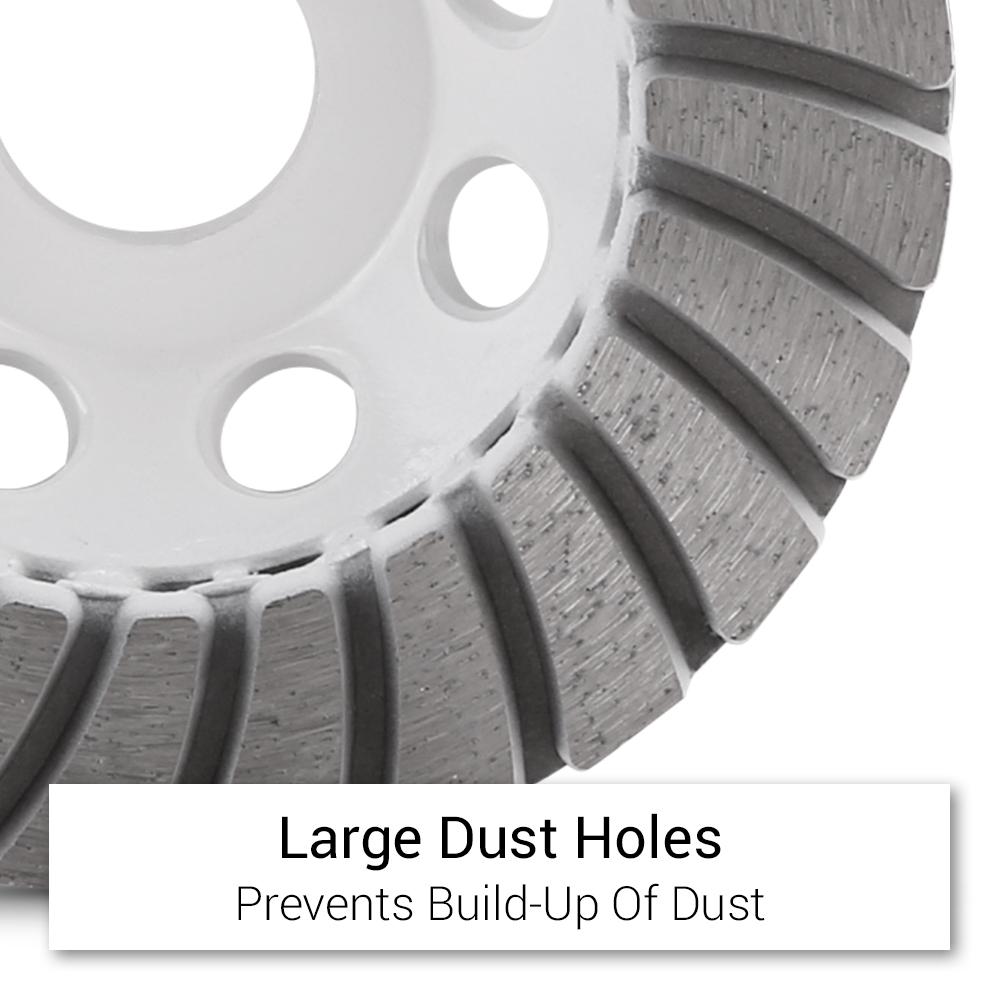 Xtorque XGTM100 100mm (4”) #50 Grit Diamond Cup Wheel – image 5
