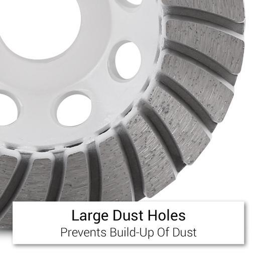 Xtorque XGTM100 100mm (4”) #50 Grit Diamond Cup Wheel – image 5