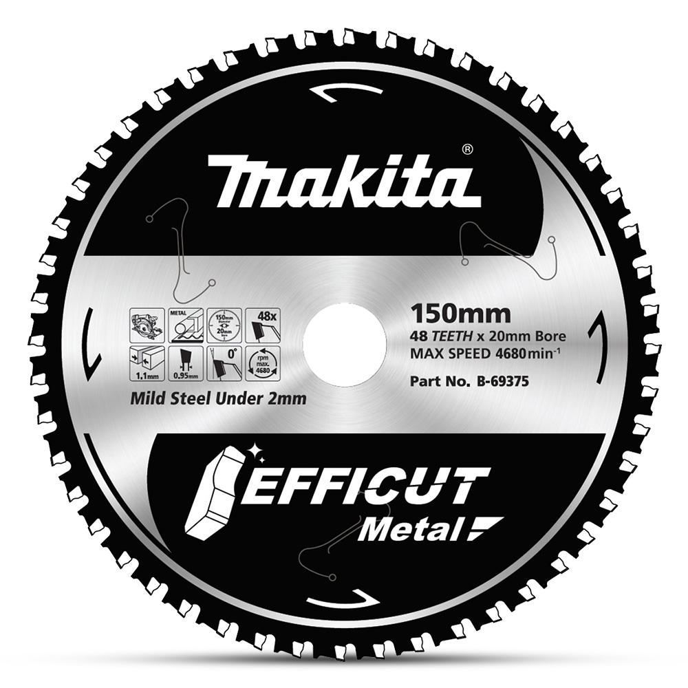 Makita B-69375 150mm (6") x 20mm x 48T TCT Efficut Metal Saw Blade – image 1