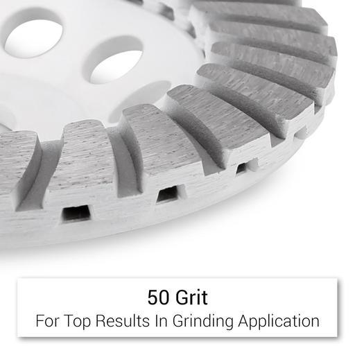 Xtorque XGTM125 125mm (5”) 50 Grit Turbo Diamond Cup Wheel – image 4