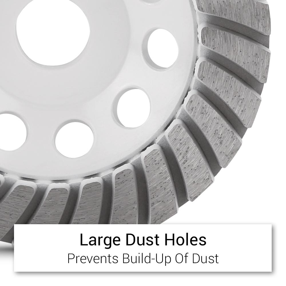 Xtorque XGTM125 125mm (5”) 50 Grit Turbo Diamond Cup Wheel – image 5