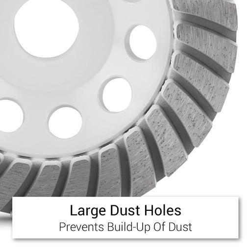 Xtorque XGTM125 125mm (5”) 50 Grit Turbo Diamond Cup Wheel – image 5