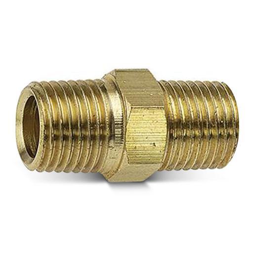 Jamec-Pem 39.1502BL 2-Pack 1/4" x 1/4" BSP Male Hex Nipple – image 2