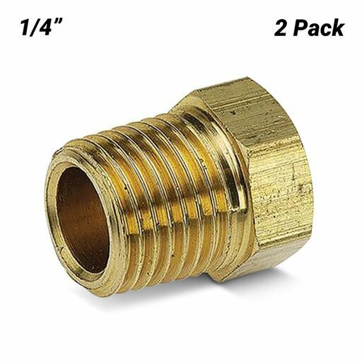 Jamec-Pem 40.1521BL 2-Pack 1/4" BSP Hexagon Taper Plug