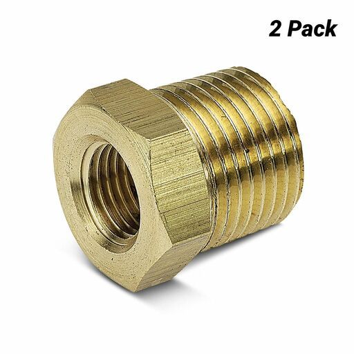 Jamec-Pem 41.1532BL 2-Pack 3/8" BSP Male x 1/4" BSP Female Reducing Bush