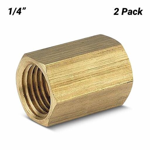 Jamec-Pem 63.1551BL 2-Pack 1/4" BSP Female Hexagon Sleeve
