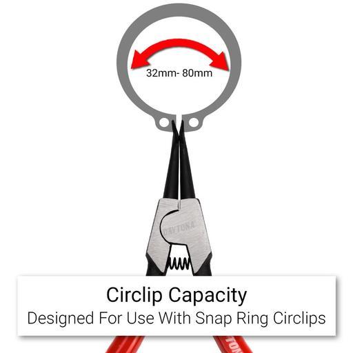 Daytona DBNP3 235mm (9-1/4") 90° Angled Tip External Circlip Pliers – image 7