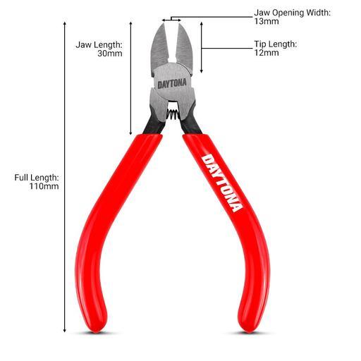 Daytona DDI45P 110mm (4-1/2") Diagonal Cut Pliers For Electronics – image 3