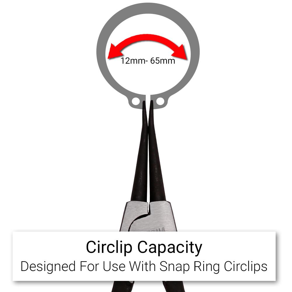 Daytona DSTPLI2 180mm (7") Straight Tip External Circlip Pliers – image 7