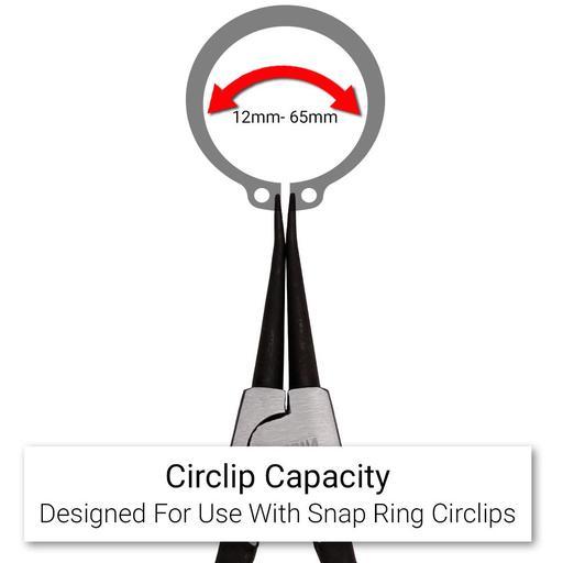 Daytona DSTPLI2 180mm (7") Straight Tip External Circlip Pliers – image 7