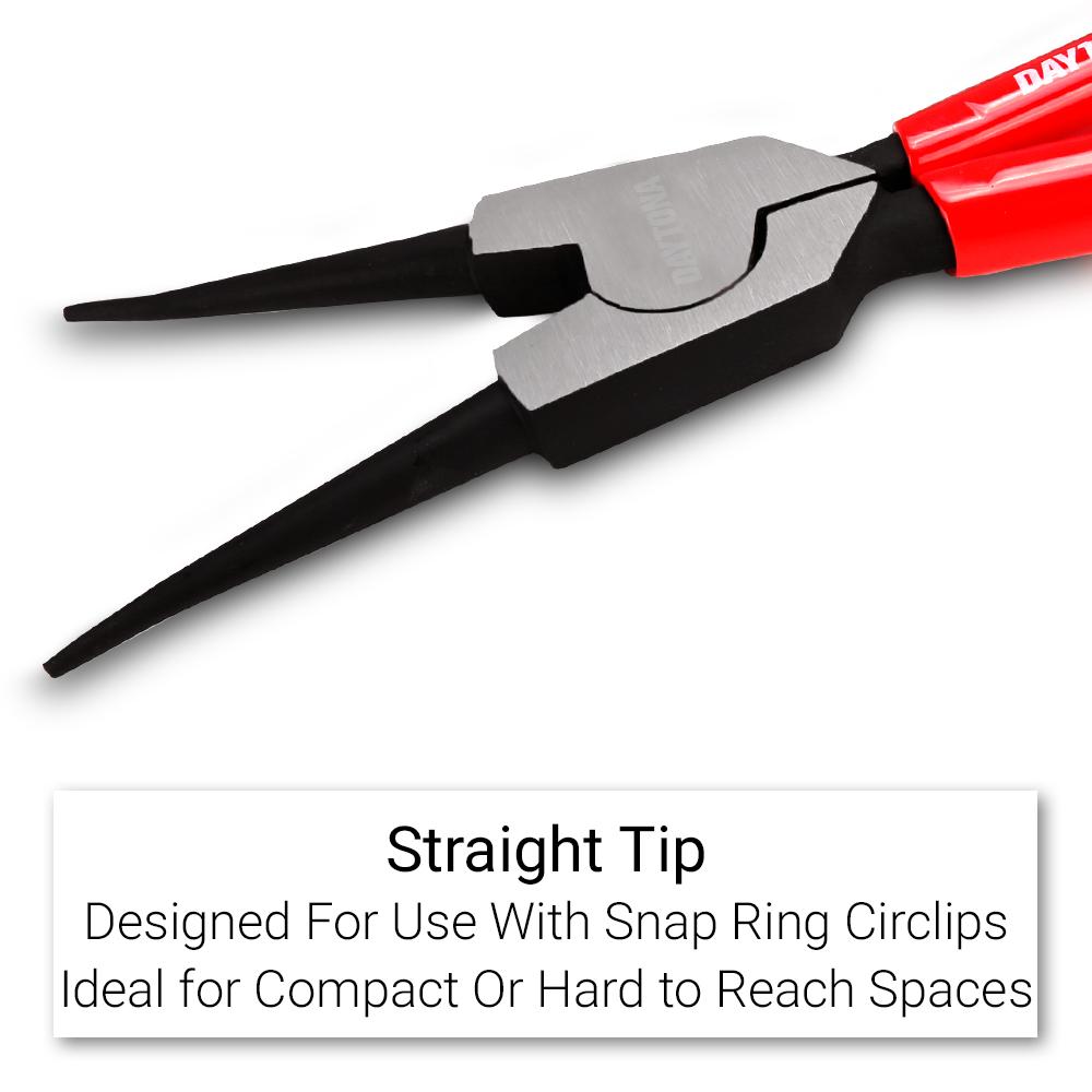 Daytona DSTPLI1 150mm (5") Straight Tip External Circlip Pliers – image 4