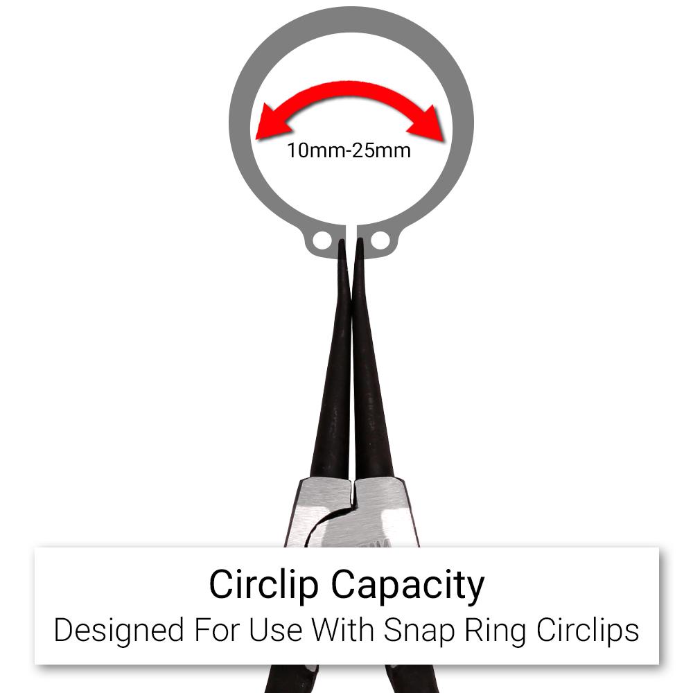Daytona DSTPLI1 150mm (5") Straight Tip External Circlip Pliers – image 7