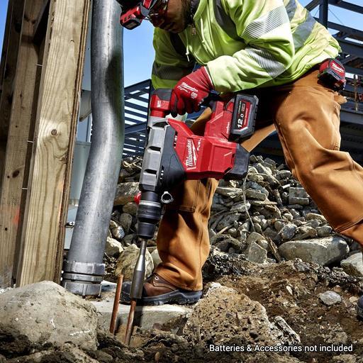 Milwaukee M18FHM-0 18V Li-ion Cordless Fuel ONE-KEY SDS Max Rotary Hammer - Skin Only – image 9