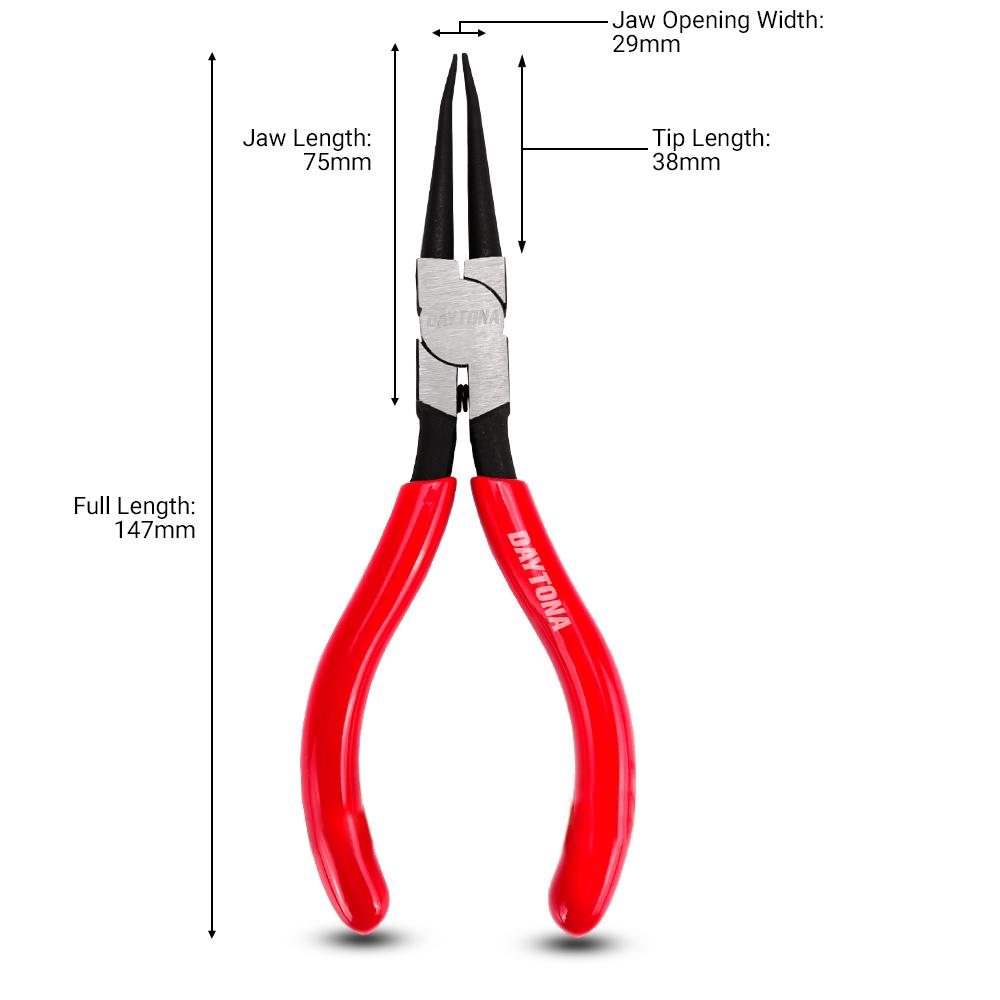 Daytona DPIST1 147mm (5-3/4") Straight Tip Internal Circlip Pliers – image 3