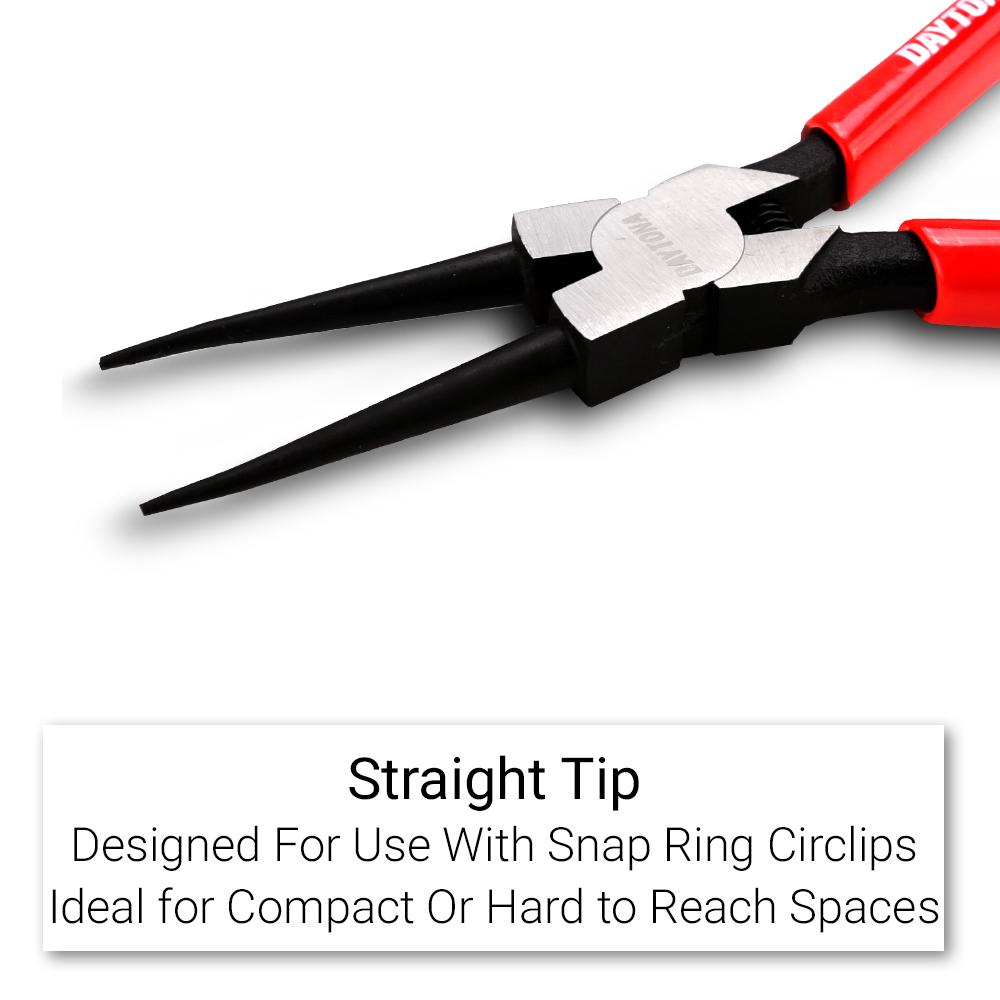 Daytona DPIST1 147mm (5-3/4") Straight Tip Internal Circlip Pliers – image 4