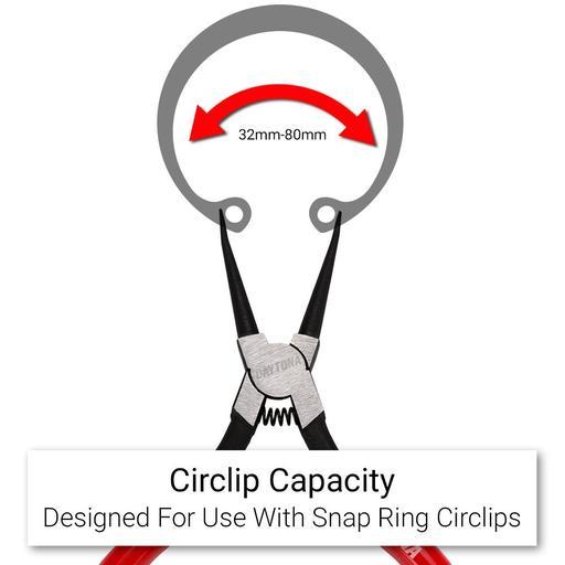 Daytona DPIST2 180mm (7") Straight Tip Internal Circlip Pliers – image 7