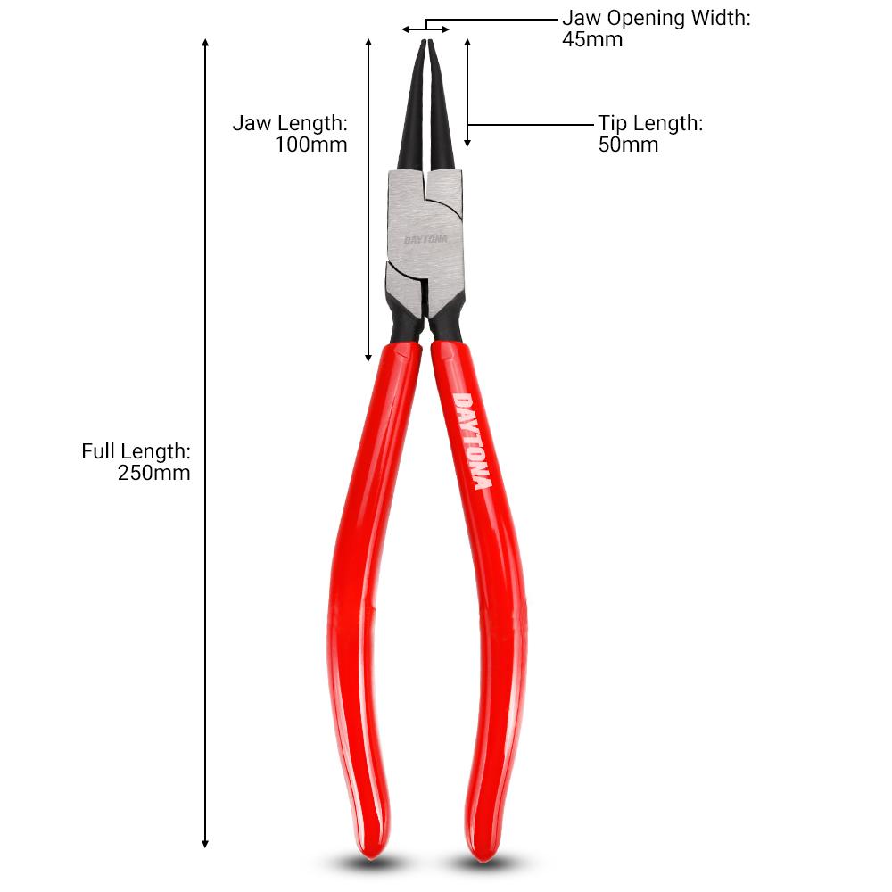 Daytona DPIST2 180mm (7") Straight Tip Internal Circlip Pliers – image 3
