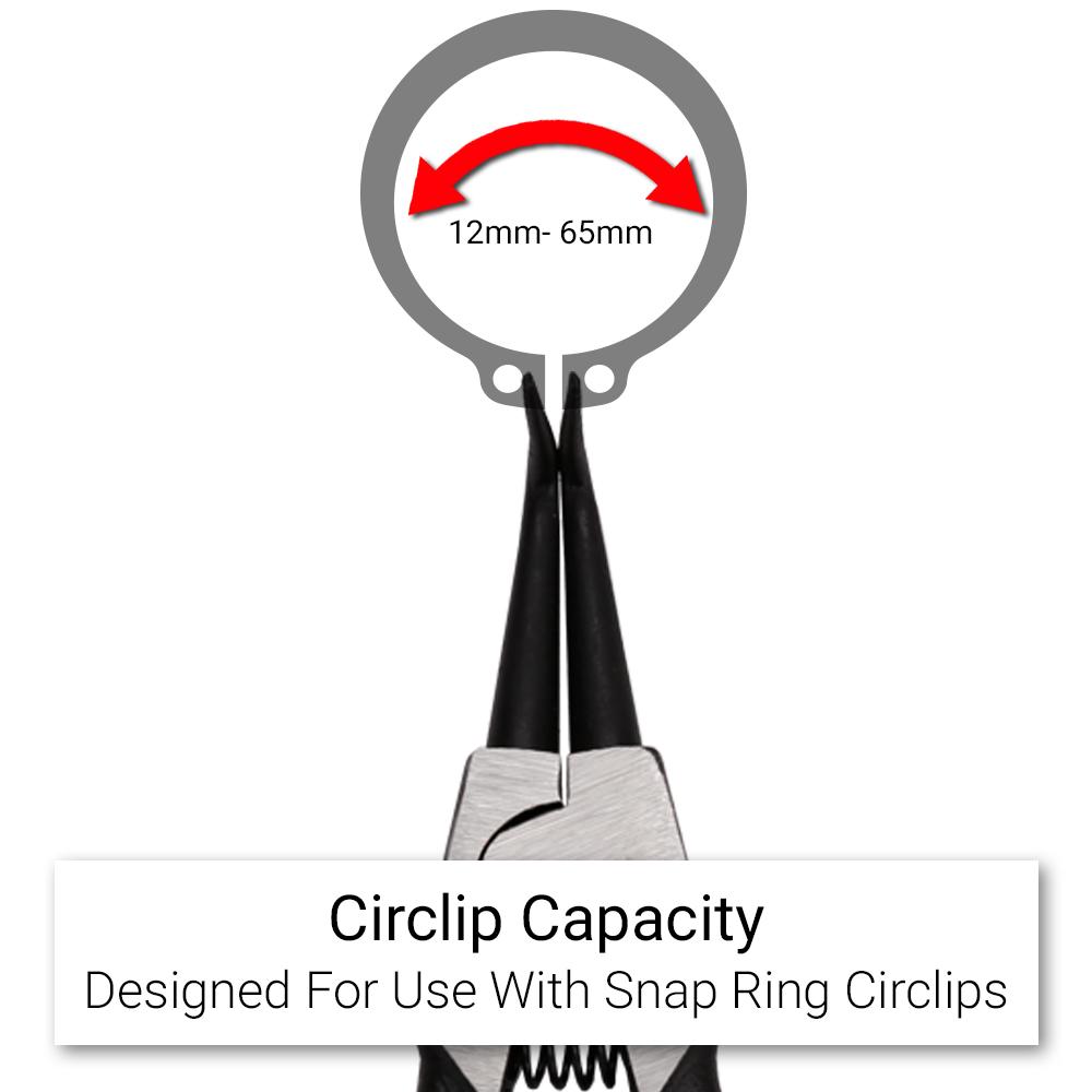 Daytona DBNP1 133mm (5-1/4") 90° Angled Tip  External Circlip Pliers – image 7