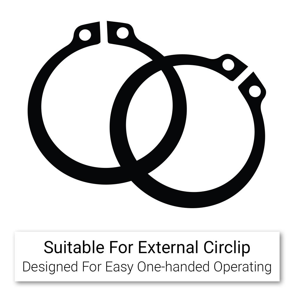 Daytona DBNP1 133mm (5-1/4") 90° Angled Tip  External Circlip Pliers – image 8