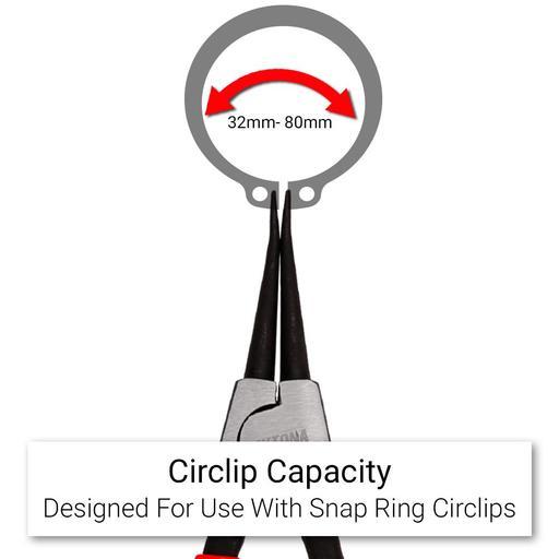 Daytona DSTPLI3 245mm (9-1/2")  Straight Tip External Circlip Pliers – image 7