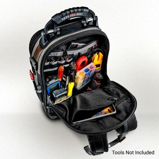 Veto Pro Pac TECH-PAC1 (VPP10070) 360mm x 250mm x 555mm HVAC Backpack Large Tool Bag – image 9