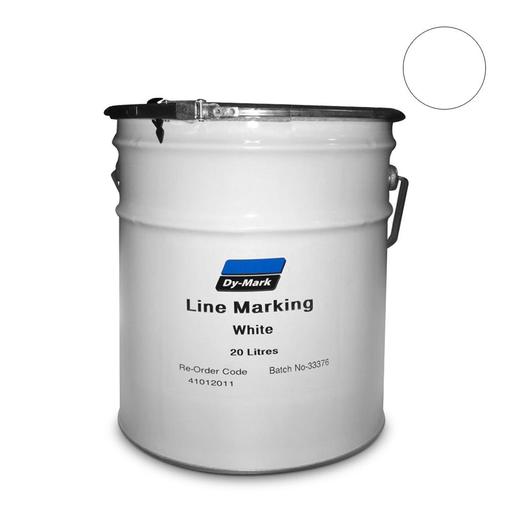 Dy-Mark 41012011 20L Line Marking Paint Solvent Based Durable Line Marking Paint - White