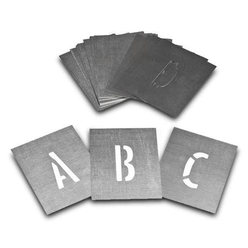 Dy-Mark 13810150 50mm A-Z Zinc Stencil Set – image 2