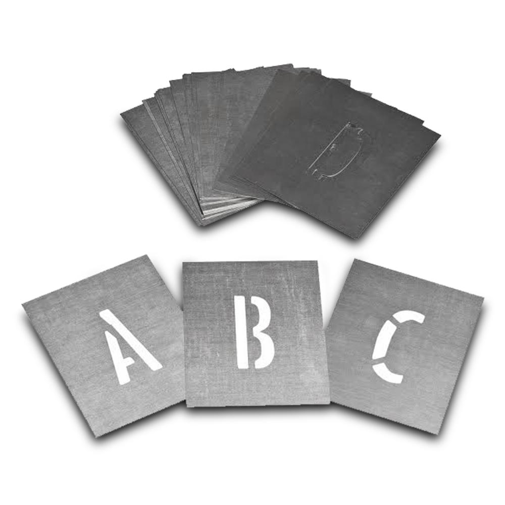 DyMark 13811100 100mm AZ Zinc Stencil Set